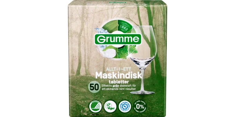 Grumme Maskindiskmedel 50-pack